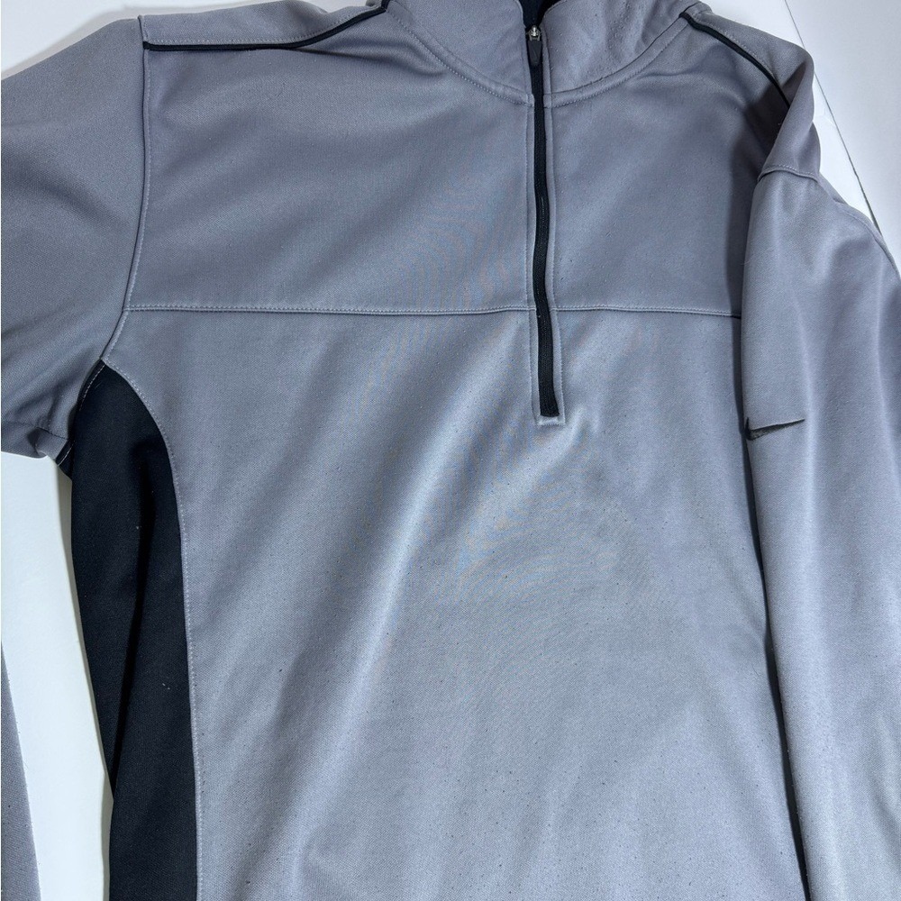 Nike Golf‎ Pullover Medium Gray Therma-FIT 1/4 Zip Tour Performance Mens M